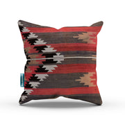 Turkish Kilim Cushion Cover 60x60 cm Square Wool Kelim Pillow Moroccan  66389