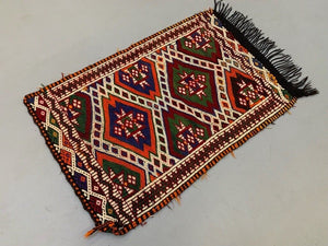 Small Vintage Turkish Kilim Rug 118x75 cm Wool Kelim