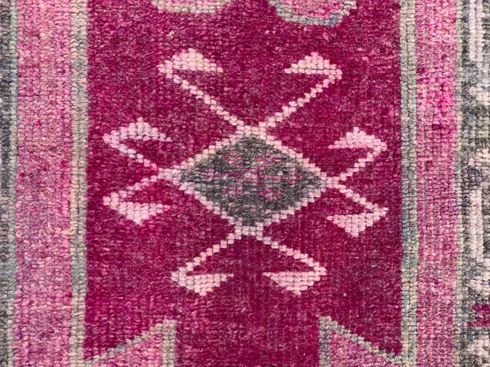 Vintage Turkish  Tribal Runner 350x106 cm veg dye wool rug tribal, handmade