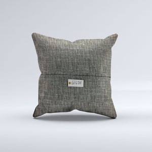 Vintage Turkish Kilim Cushion Cover 60x60 cm Square Wool Kelim Pillowcase 66438