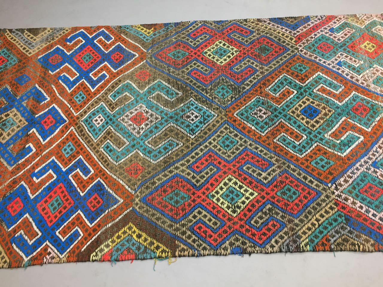 Vintage Turkish Kilim Kelim Rug shabby wool, country home boho 252x153 cm Large Antiques:Carpets & Rugs kilimshop.myshopify.com