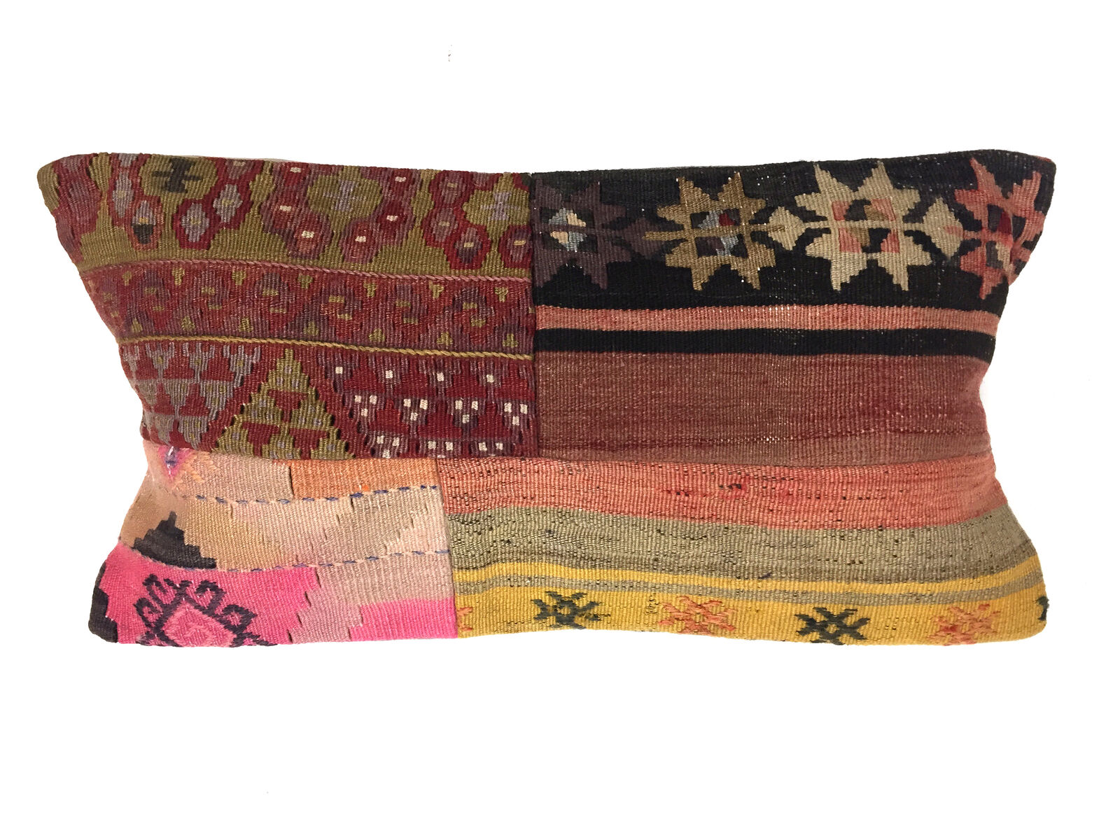 Kilim Pillow Cover 30x60 cm Meditation Bench Cushion Tapis Kelim Teppich Boho