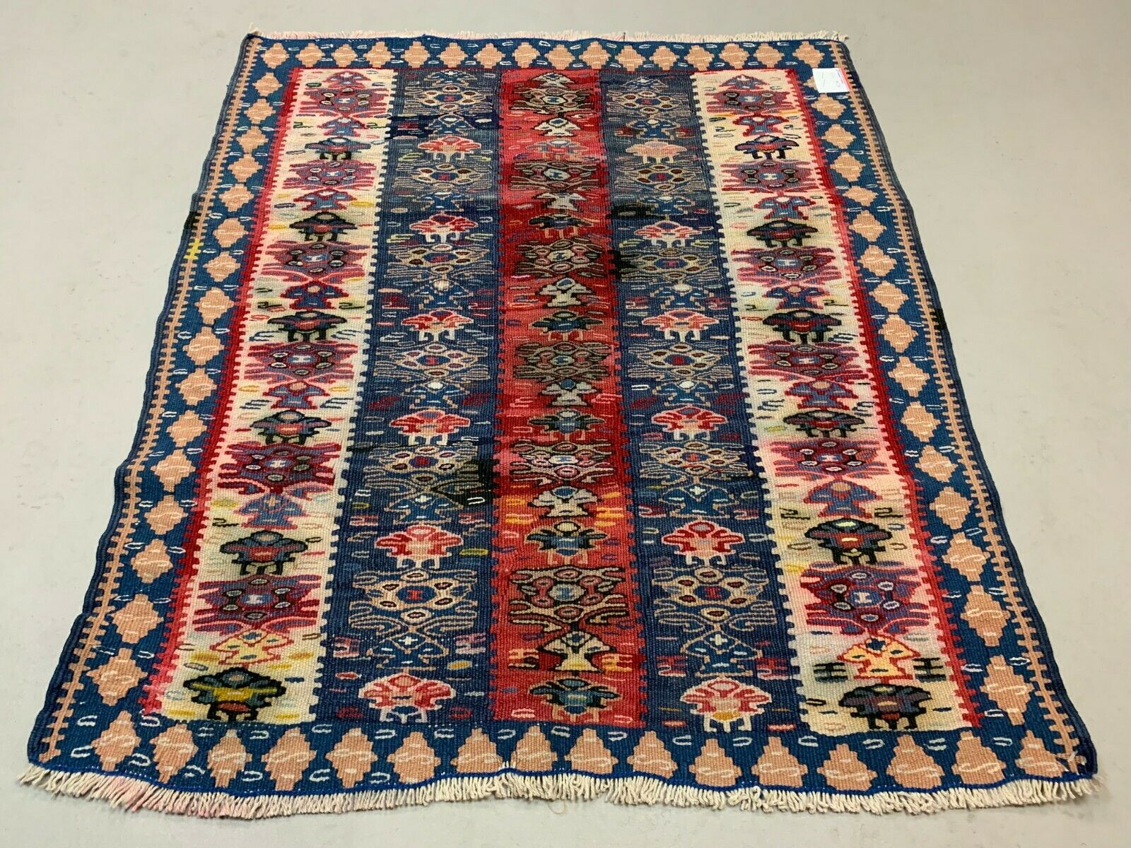 Vintage Turkish Kilim 97x83 cm Kelim Rug shabby, rare square, boho small Antiques:Carpets & Rugs kilimshop.myshopify.com
