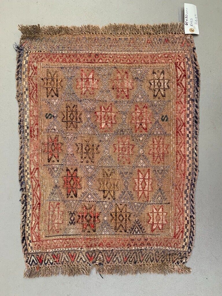 Vintage Turkish Mini Kilim 67x50 cm Wool Small Kelim Runner, shabby Chic