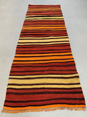 Old Turkish narrow Kilim Runner 175x61 cm shabby chic, vintage kelim