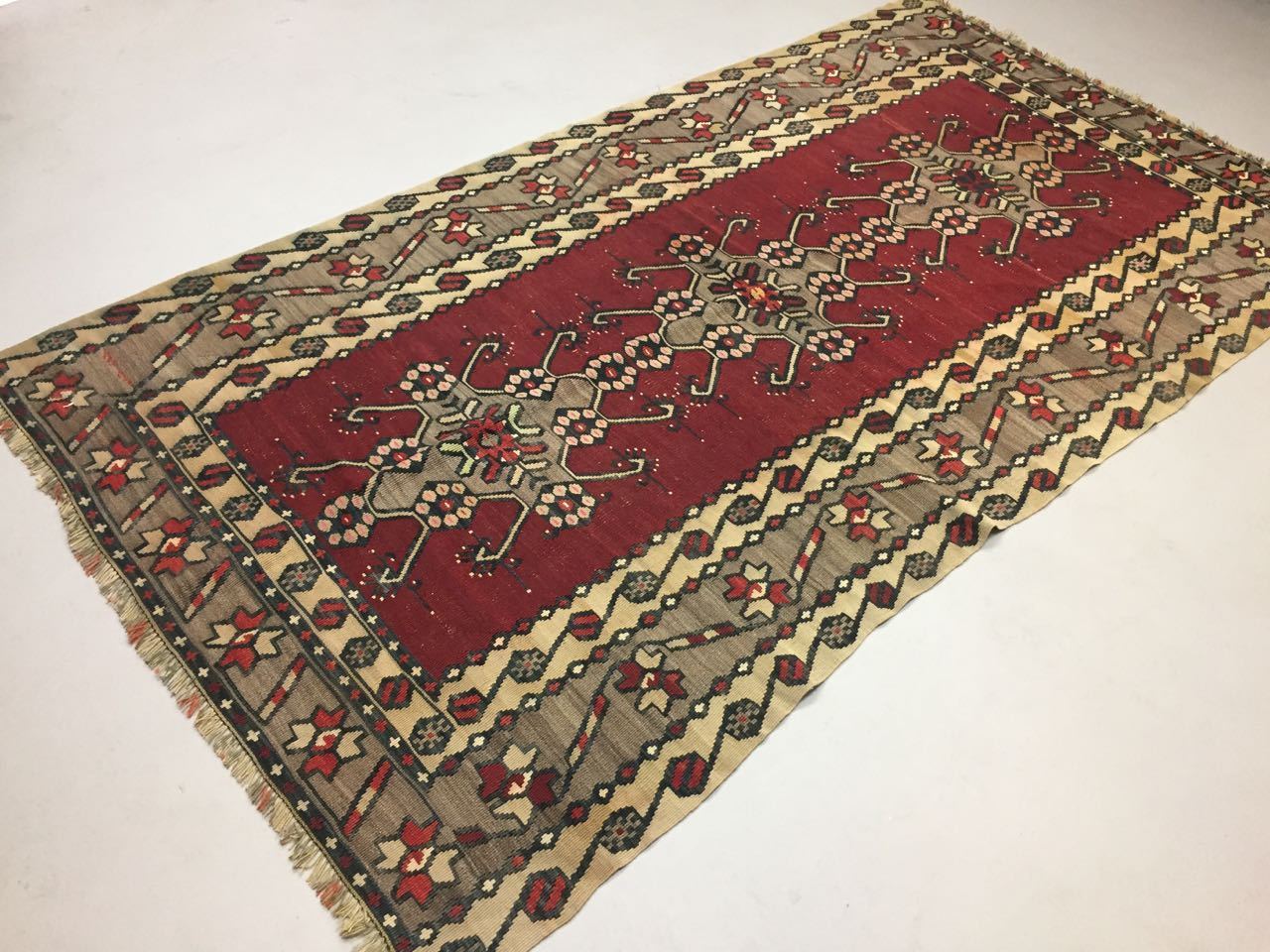 Vintage Turkish Kilim Kelim Rug shabby chic wool,Moroccan boho 250x135cm Large Antiques:Carpets & Rugs kilimshop.myshopify.com