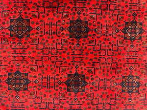 Afghan Khal Mohammadi Rug 300x195 cm, Vintage Turkoman Ersari Rug