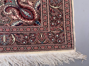 Vintage Turkish Rug 225x145 cm, Tribal Wool Carpet Large