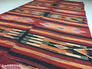 Antique Turkish Kilim Rug shabby vintage, boho old wool Kelim 345x170 cm Large Antiques:Carpets & Rugs kilimshop.myshopify.com
