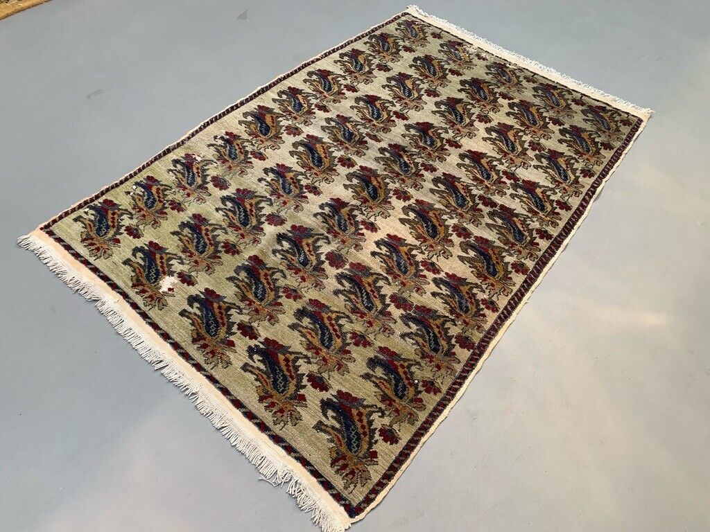 Vintage Turkish Rug 225x145 cm shabby Distressed carpet medium