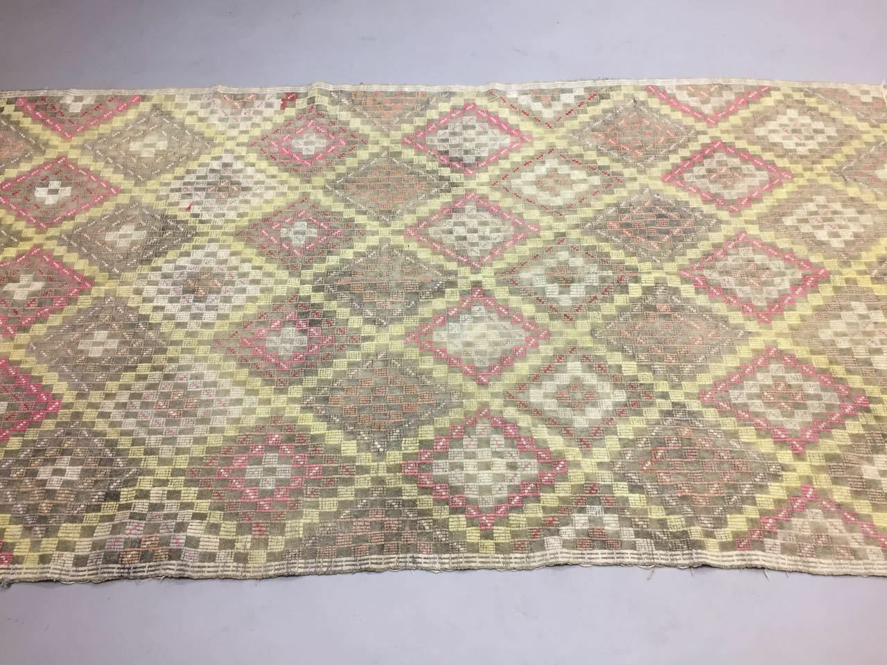 Antique Turkish Moroccan Kilim Rug shabby vintage old Kelim 288x162 cm Large Antiques:Carpets & Rugs kilimshop.myshopify.com