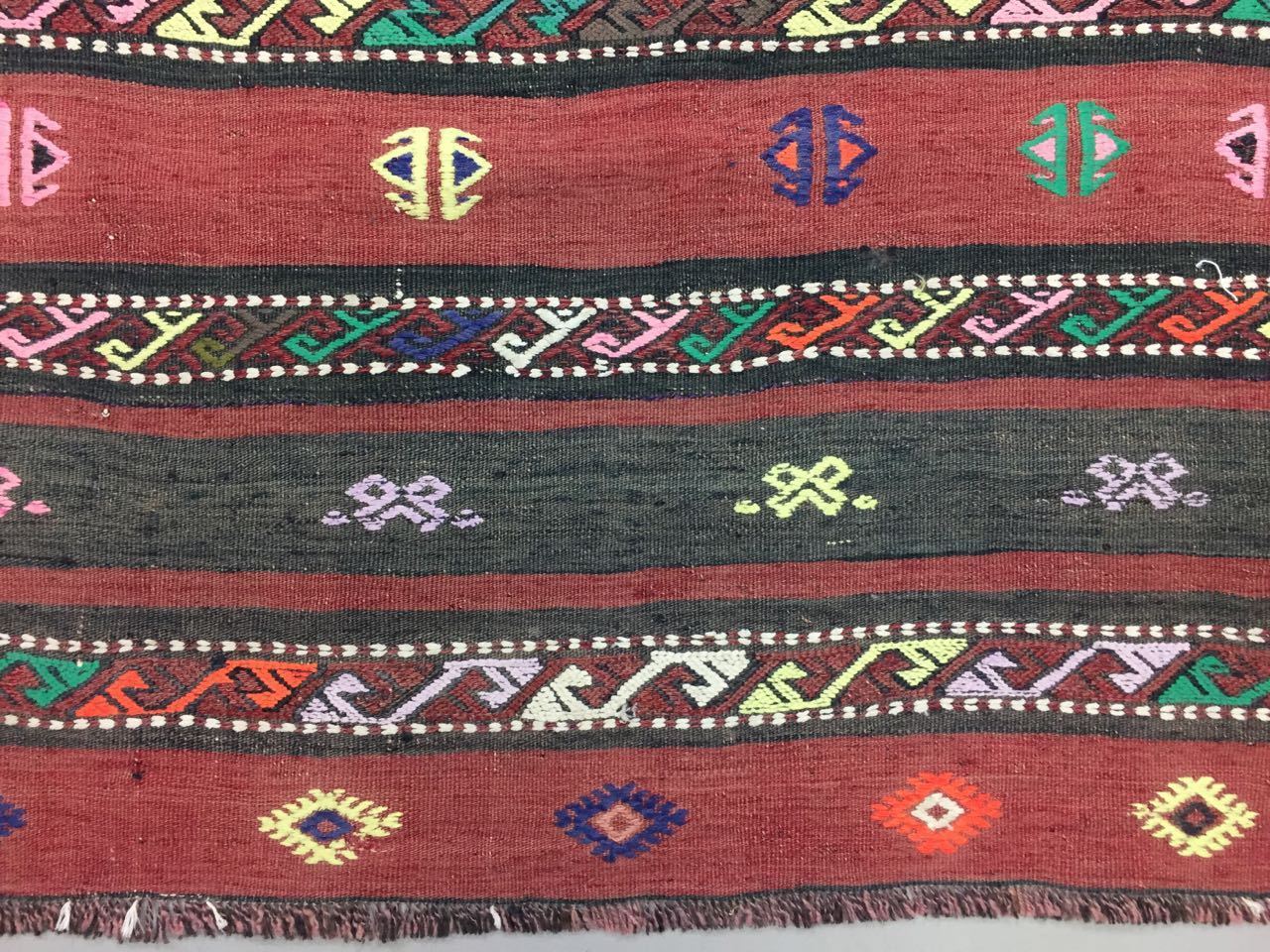 Vintage Turkish Moroccan Kilim Rug Kelim shabby chic old wool 188x120cm Medium Antiques:Carpets & Rugs kilimshop.myshopify.com