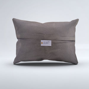 Vintage Turkish Kilim Cushion Cover 60x40 cm Wool Kelim Pillowcase 64667