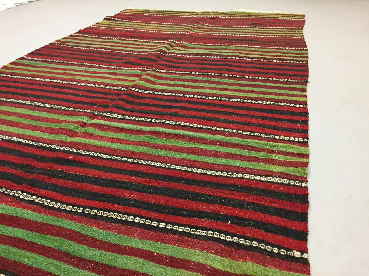 Vintage Turkish Kilim Kelim Rug 270x150cm shabby chic wool, country home, Large Antiques:Carpets & Rugs kilimshop.myshopify.com