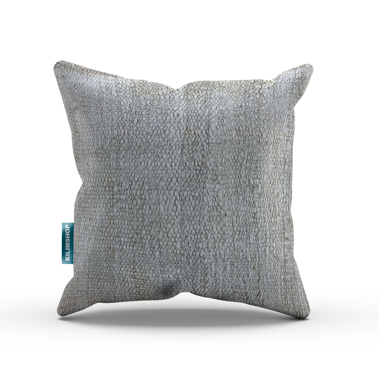 Vintage Kilim Cushion Cover 40x40 cm Square Wool Kelim Pillow Moroccan Decor