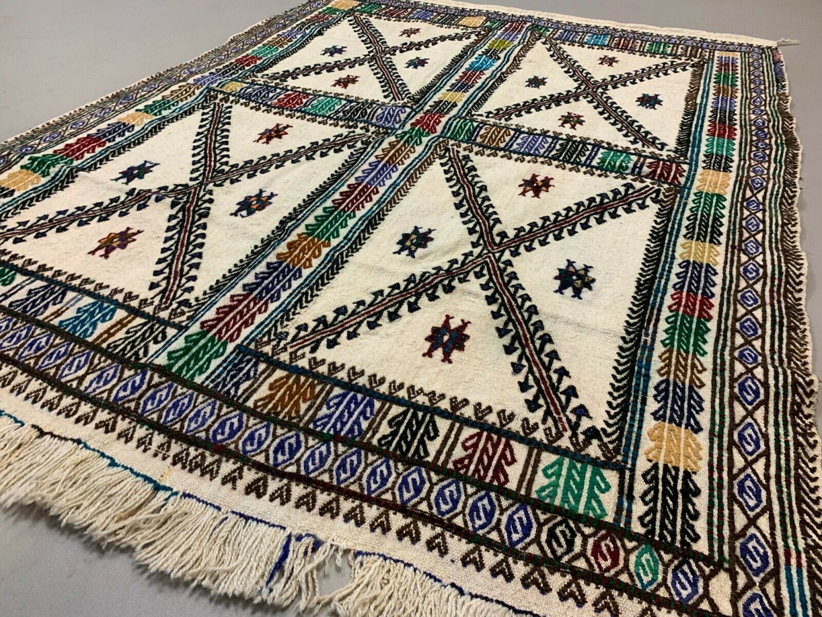 Antique Turkish Kilim Rug 160x124 cm shabby vintage old wool Kelim Medium Antiques:Carpets & Rugs kilimshop.myshopify.com