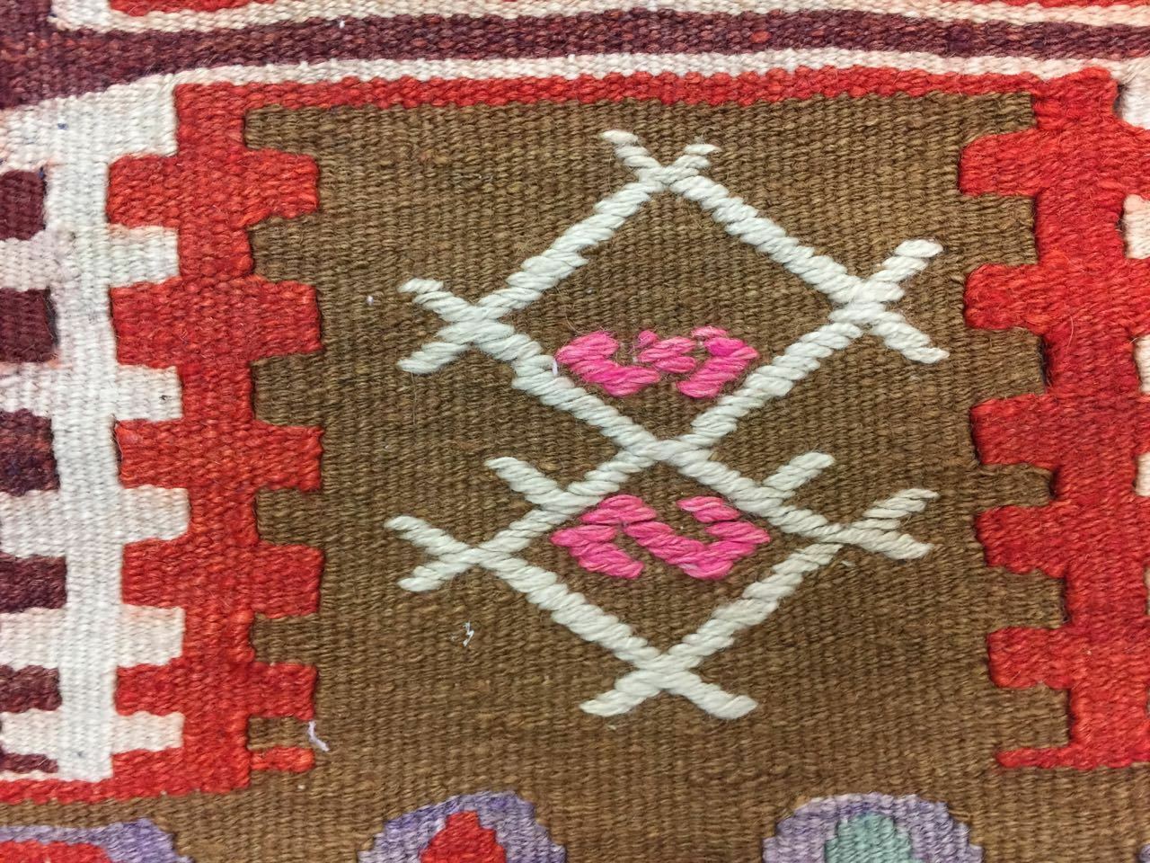 Colourful old Turkish Kilim Rug shabby vintage Antique Kelim 195x109cm Medium Antiques:Carpets & Rugs kilimshop.myshopify.com