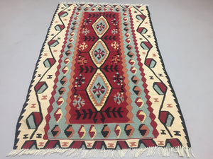 Vintage Turkish Kilim Kelim Rug shabby wool, country home, boho 155x93cm medium Antiques:Carpets & Rugs kilimshop.myshopify.com