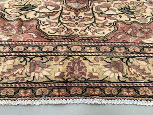 Vintage Turkish Rug 211x147 cm shabby carpet Central Anatolian Medium