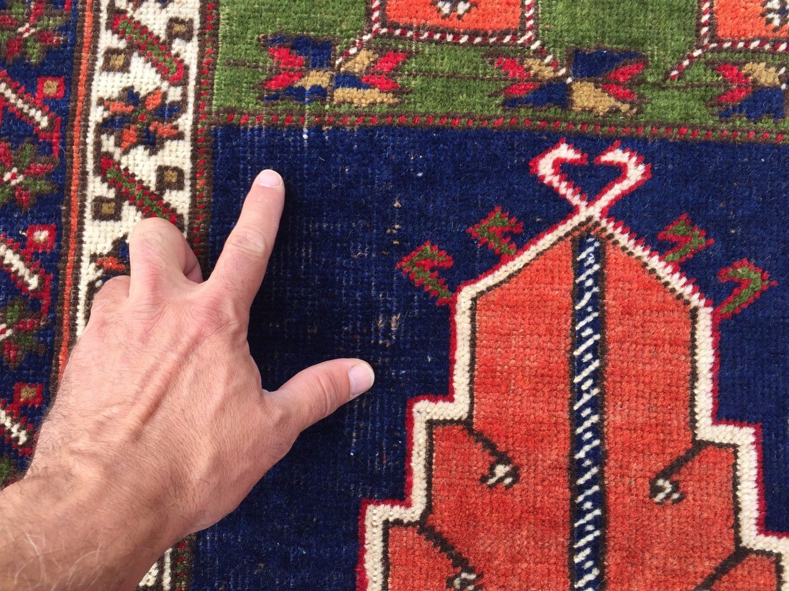 £950 Turkish Vintage Prayer Rug vegetable dye175x115cm Persian Afghan Tribal Home, Furniture & DIY:Rugs & Carpets:Rugs kilimshop.myshopify.com
