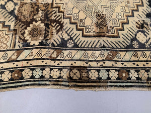 Vintage Shirvan Rug 175x97 cm, medium, Tribal oriental Carpet truly Shabby Chic
