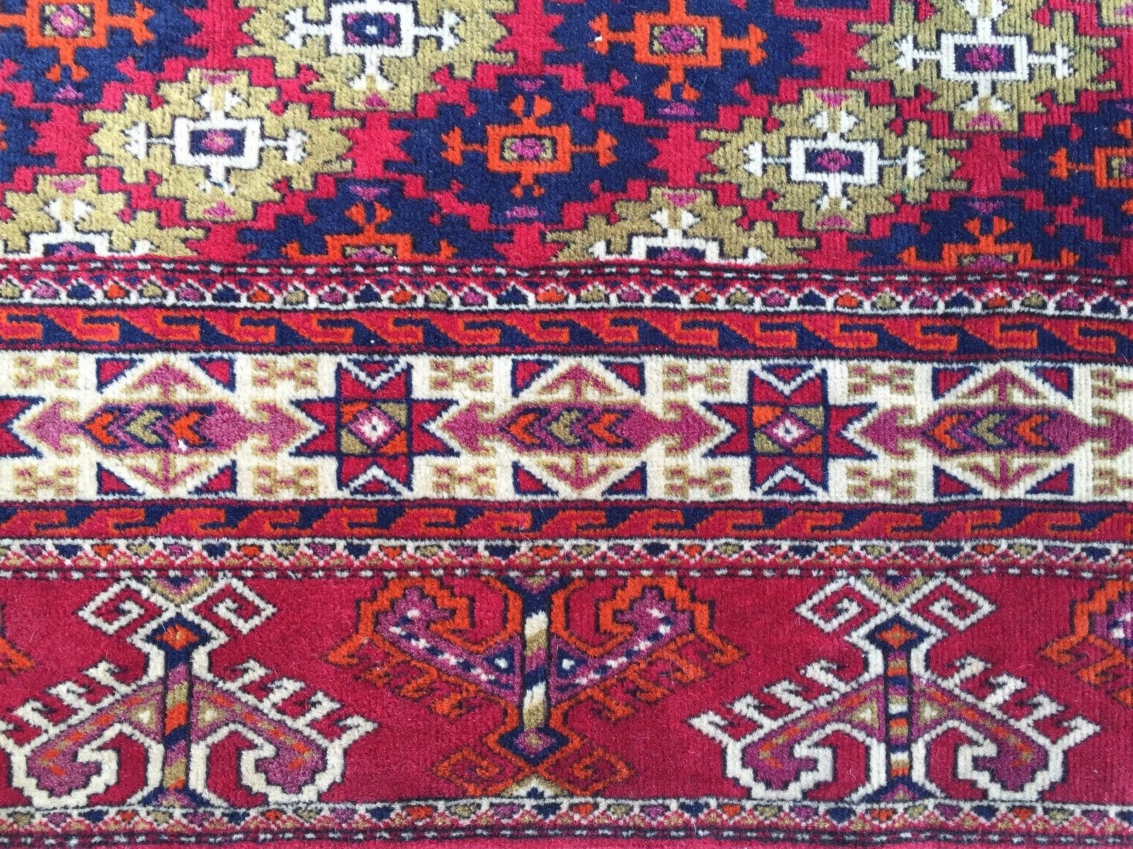 Fine Antique Turkmen Rug Wool Oriental Hand Made Rug 245x162cm Persian Vintage Home, Furniture & DIY:Rugs & Carpets:Rugs kilimshop.myshopify.com