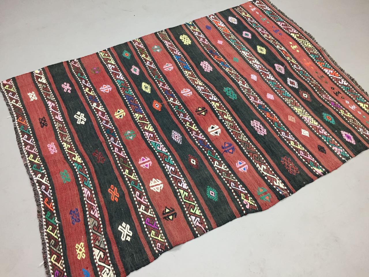 Vintage Turkish Moroccan Kilim Rug Kelim shabby chic old wool 168x121cm Medium Antiques:Carpets & Rugs kilimshop.myshopify.com