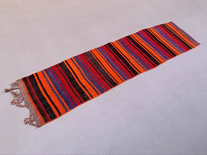 Old Turkish narrow Kilim Runner 215x52 cm shabby chic, vintage kelim