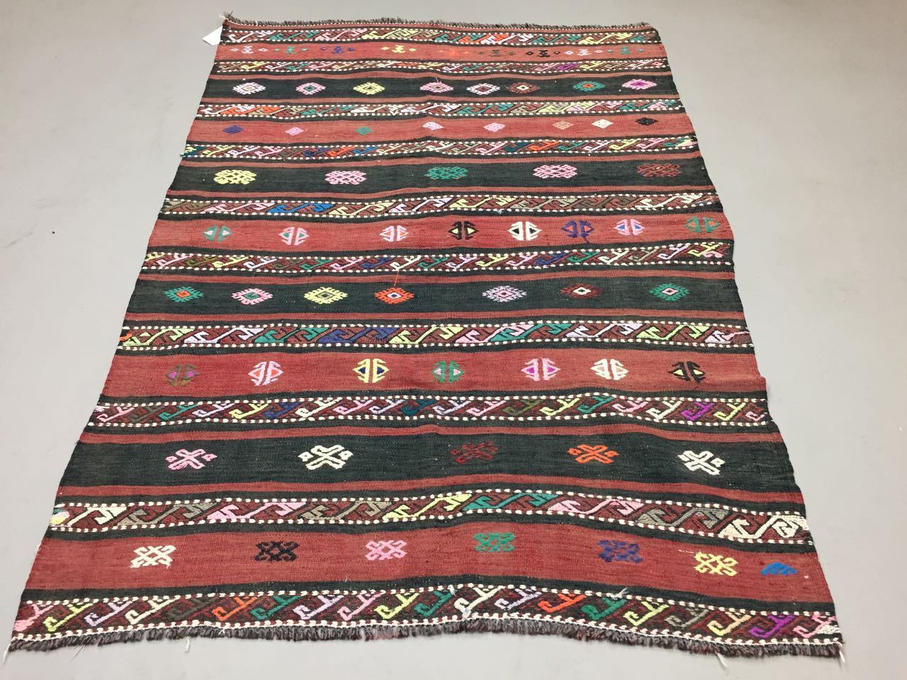 Vintage Turkish Moroccan Kilim Rug Kelim shabby chic old wool 168x121cm Medium Antiques:Carpets & Rugs kilimshop.myshopify.com
