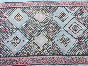 Vintage Turkish Kilim Kelim Rug 335x115 cm shabby chic wool, country home, boho Antiques:Carpets & Rugs kilimshop.myshopify.com