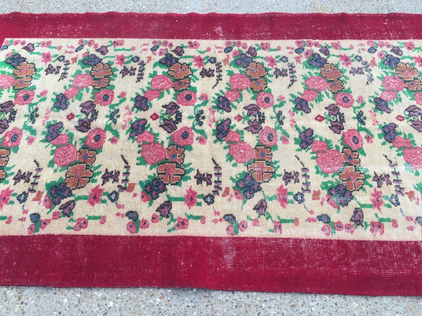 Old tribal HandMade Distressed Persian Wool Rug country house chic Turkish Home, Furniture & DIY:Rugs & Carpets:Rugs kilimshop.myshopify.com