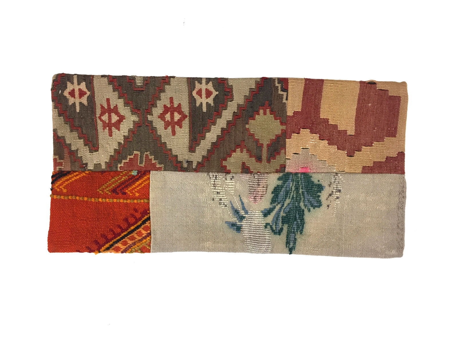 Kilim Pillow Cover 30x60 cm Meditation Bench Cushion Tapis Kelim Teppich Boho