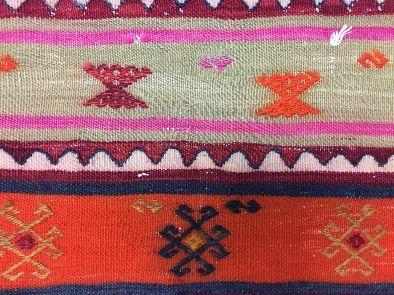 Old Turkish Kilim Runner 202x90 cm, shabby chic, vintage kelim rug, small kilim Antiques:Carpets & Rugs kilimshop.myshopify.com