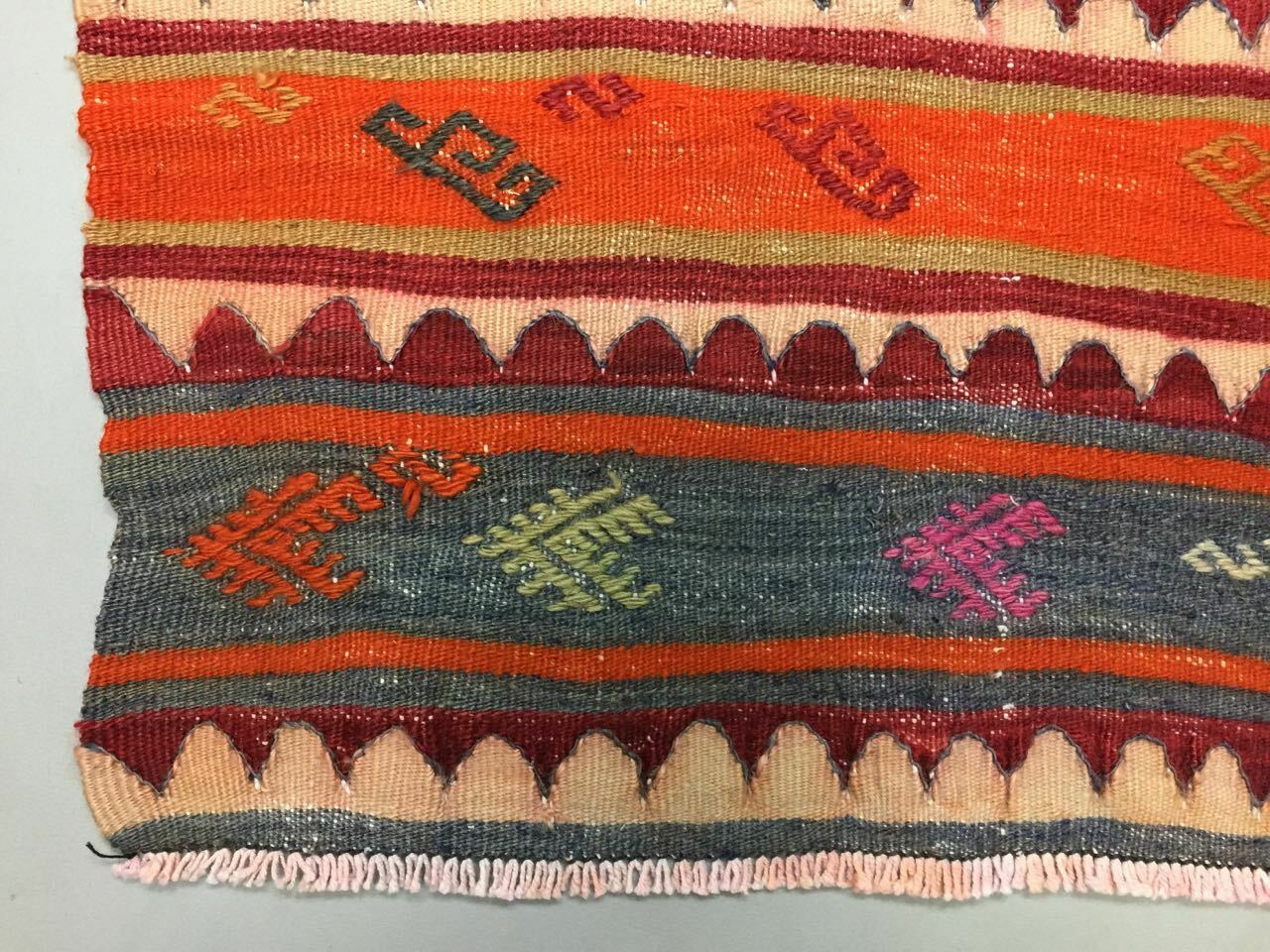 Old Turkish Kilim Runner 202x90 cm, shabby chic, vintage kelim rug, small kilim Antiques:Carpets & Rugs kilimshop.myshopify.com