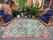 Vintage Turkish Rug 206x135 cm shabby Distressed carpet Medium