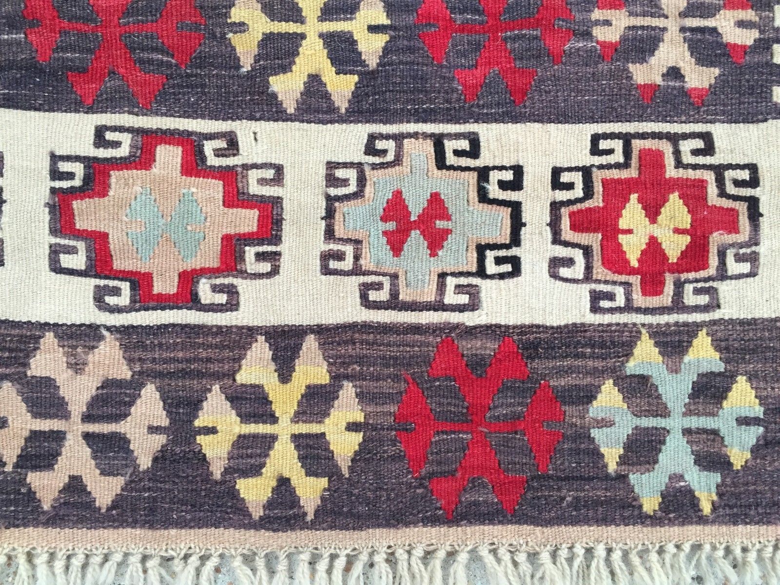 Antique Turkish Kilim Rug shabby vintage old wool country home Kelim 180x108cm Antiques:Carpets & Rugs kilimshop.myshopify.com
