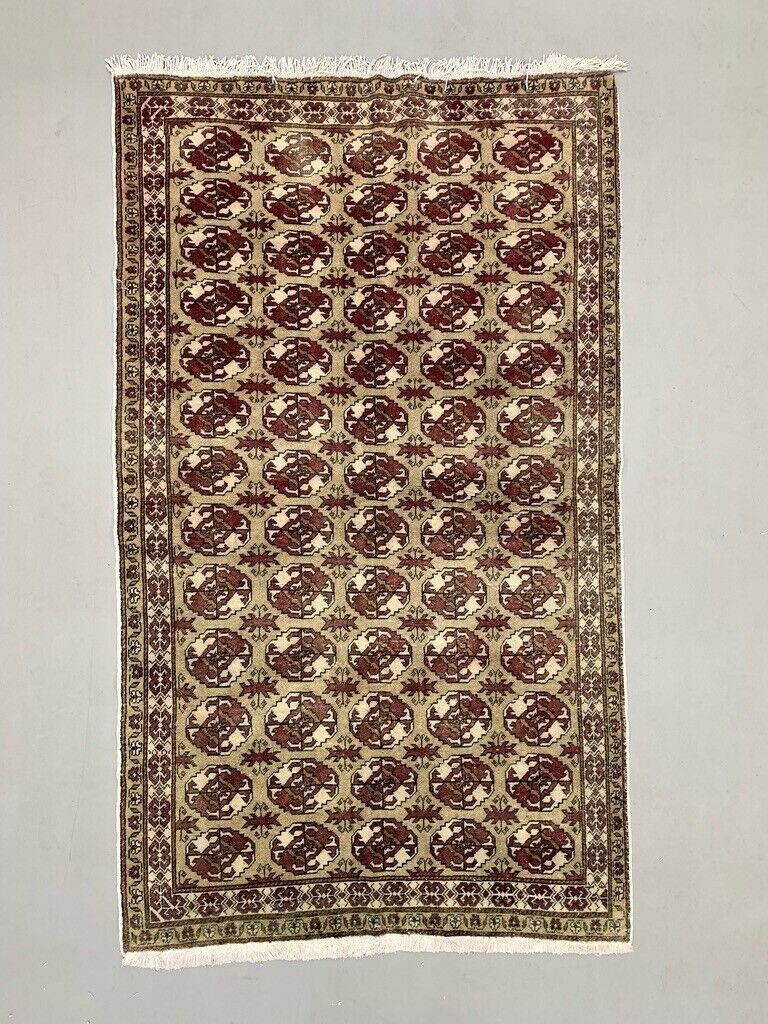 Vintage Turkish Rug 225x131 cm shabby carpet Central Anatolian Medium