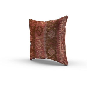 Turkish Kilim Cushion Cover 60x60 cm Square Wool Kelim Pillow Moroccan  66388