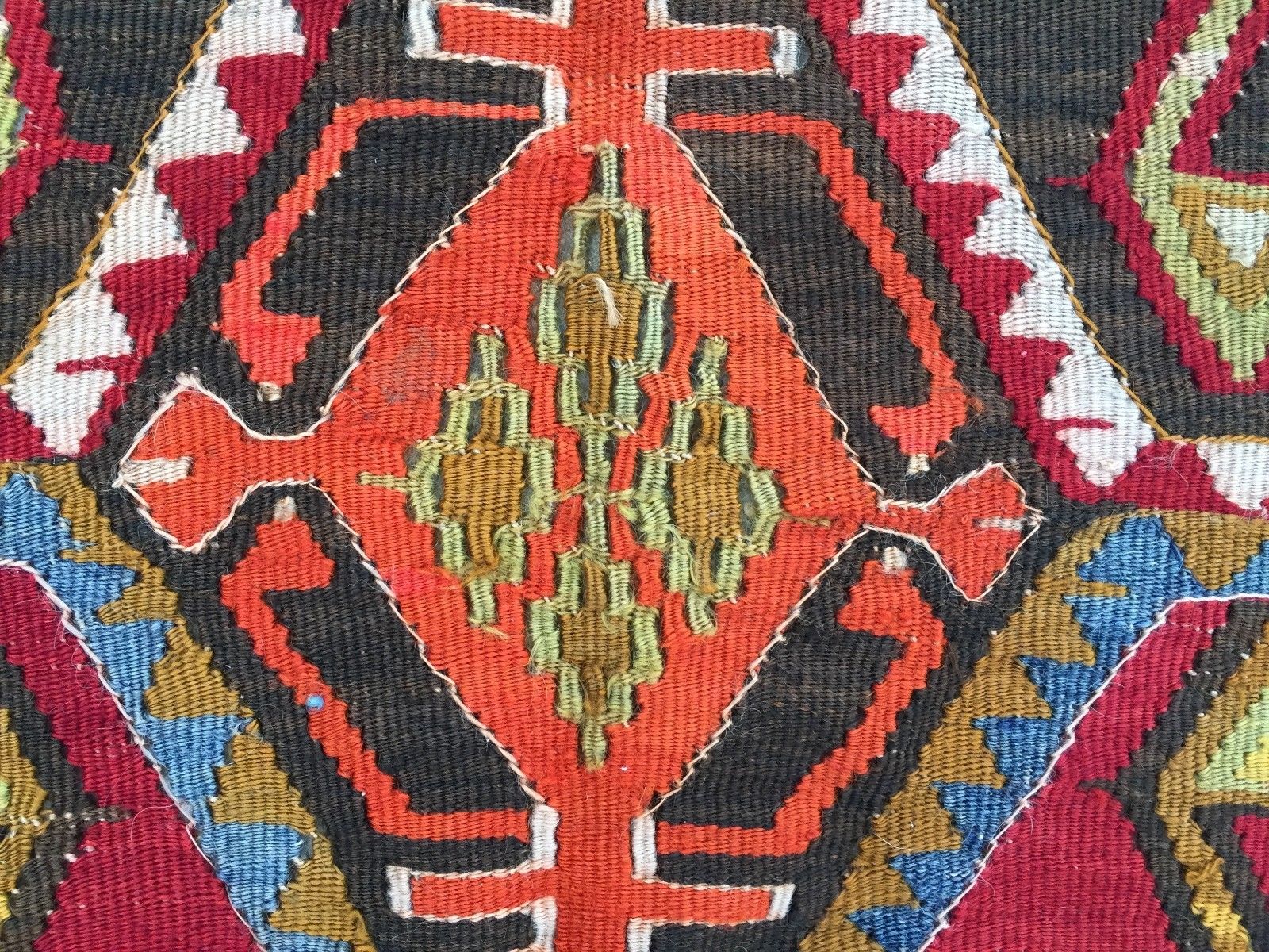 Vintage Turkish Kilim Kelim Rug 358x164 cm shabby chic wool, country home, boho Antiques:Carpets & Rugs kilimshop.myshopify.com