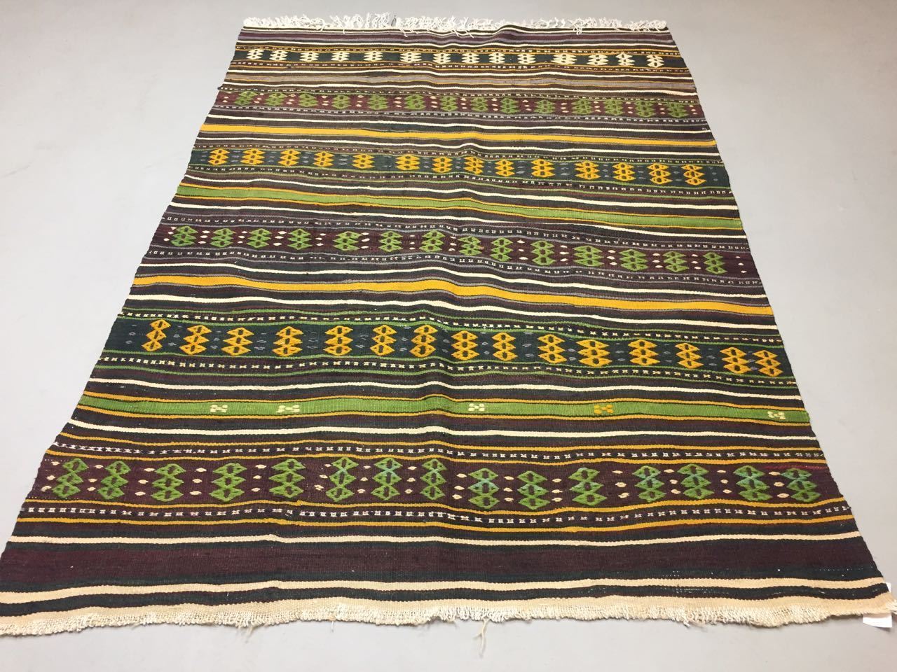 Antique Turkish Kilim Rug shabby vintage old wool boho Kelim 203x141cm Large Antiques:Carpets & Rugs kilimshop.myshopify.com