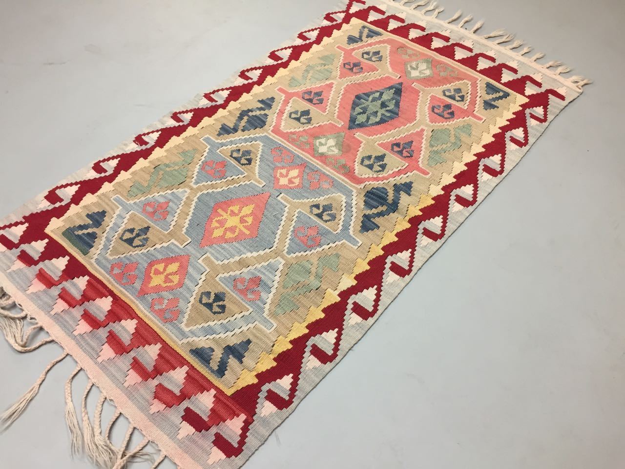 Turkish Kilim Rug shabby vintage old wool country home decor Kelim 146x81cm Antiques:Carpets & Rugs kilimshop.myshopify.com