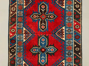 Very Long Turkish Runner 490x88 cm Tribal Rug, Red, Beige, Blue, Vintage