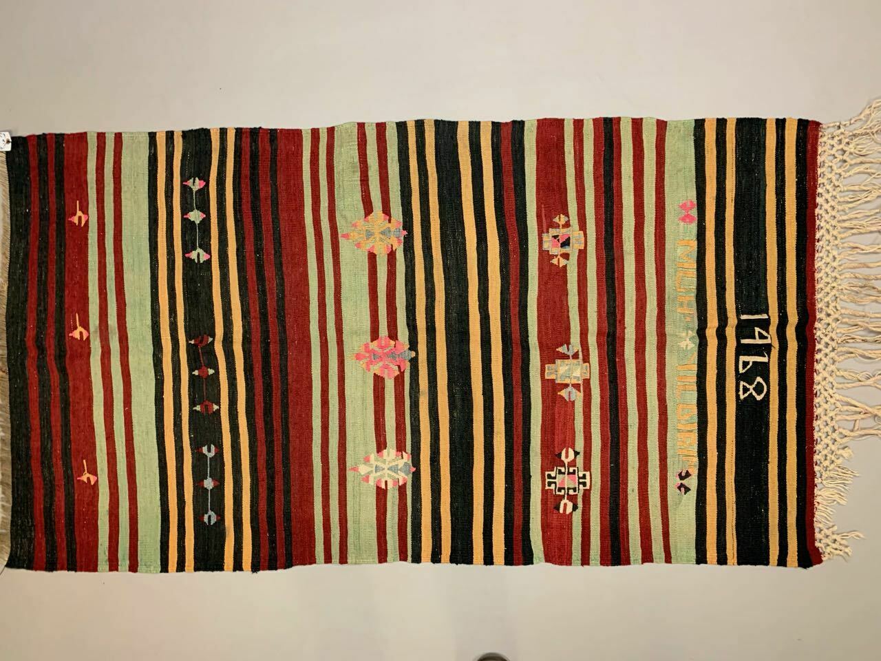 Vintage Turkish Kilim Kelim Rug shabby wool, country home boho 190x100 cm medium Antiques:Carpets & Rugs kilimshop.myshopify.com