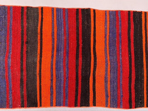 Old Turkish narrow Kilim Runner 215x52 cm shabby chic, vintage kelim
