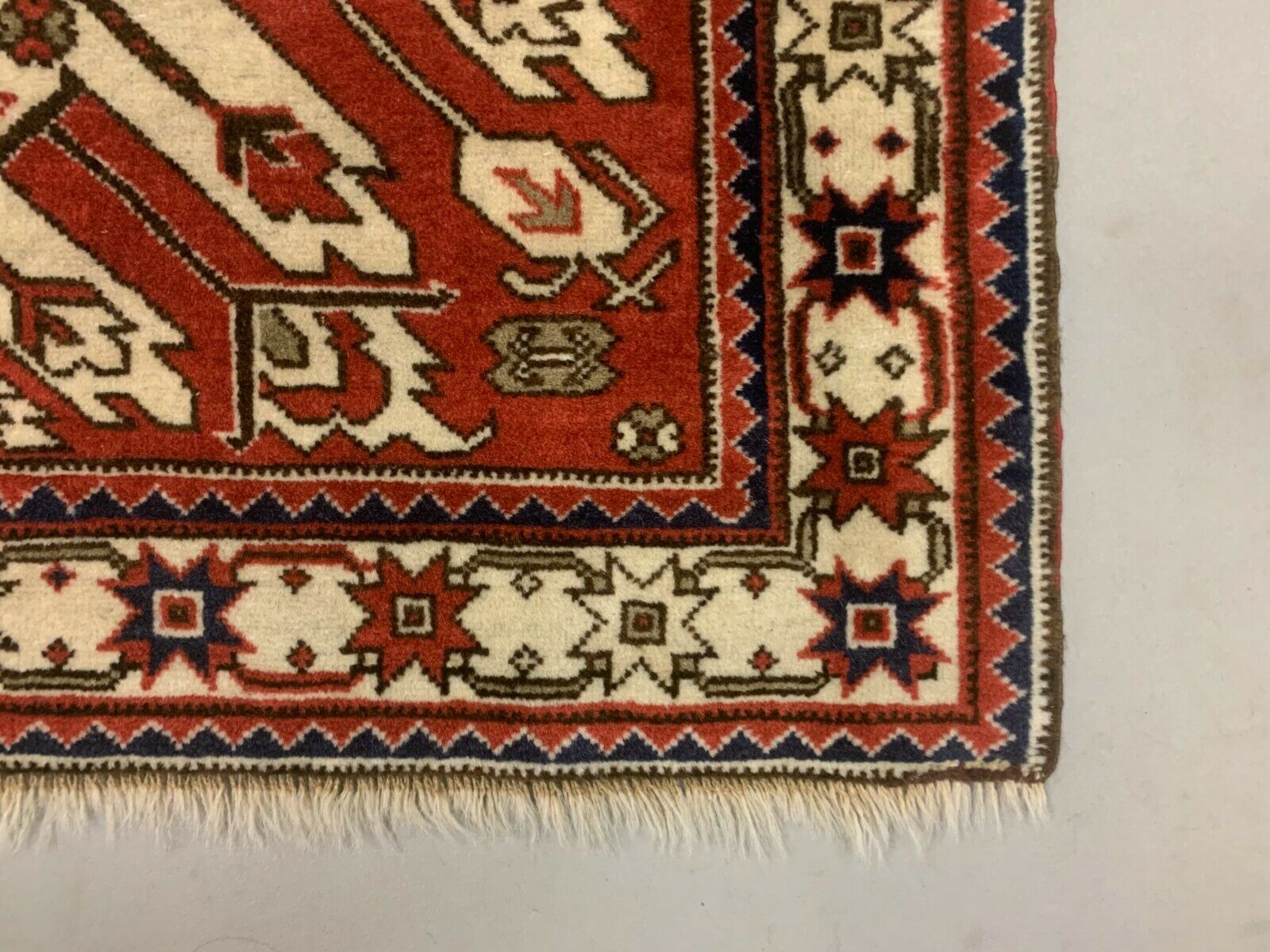 Old Azeri Rug 170x110 cm country home Tribal vintage caucasian eagle carpet kilimshop.myshopify.com
