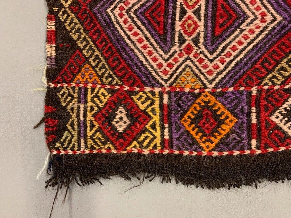 Small Vintage Turkish Kilim Rug 107x67 cm Wool Kelim