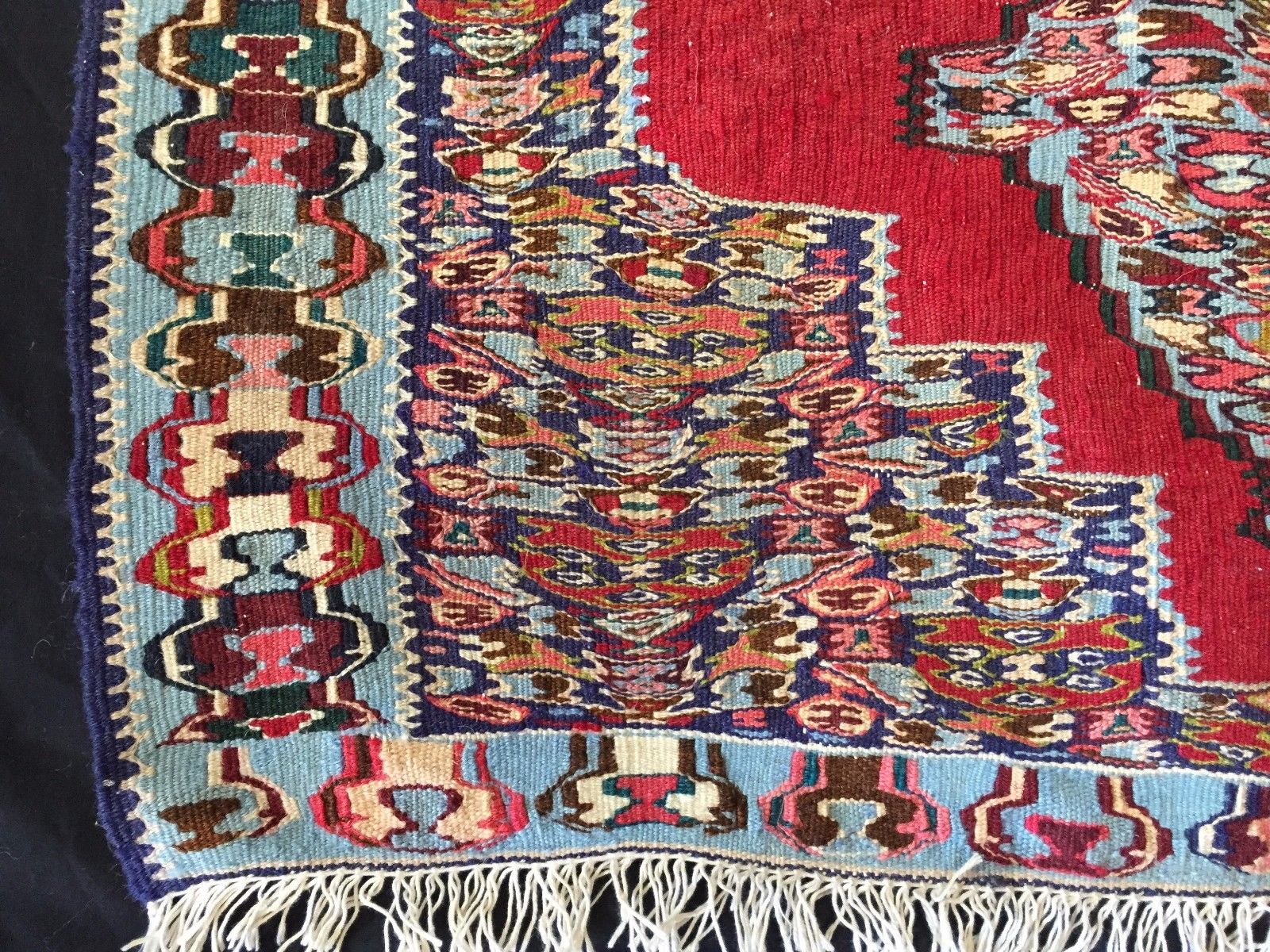Old Persian Kilim, Senneh Kelim Runner, 82x294cms, hand made, Home, Furniture & DIY:Rugs & Carpets:Runners kilimshop.myshopify.com