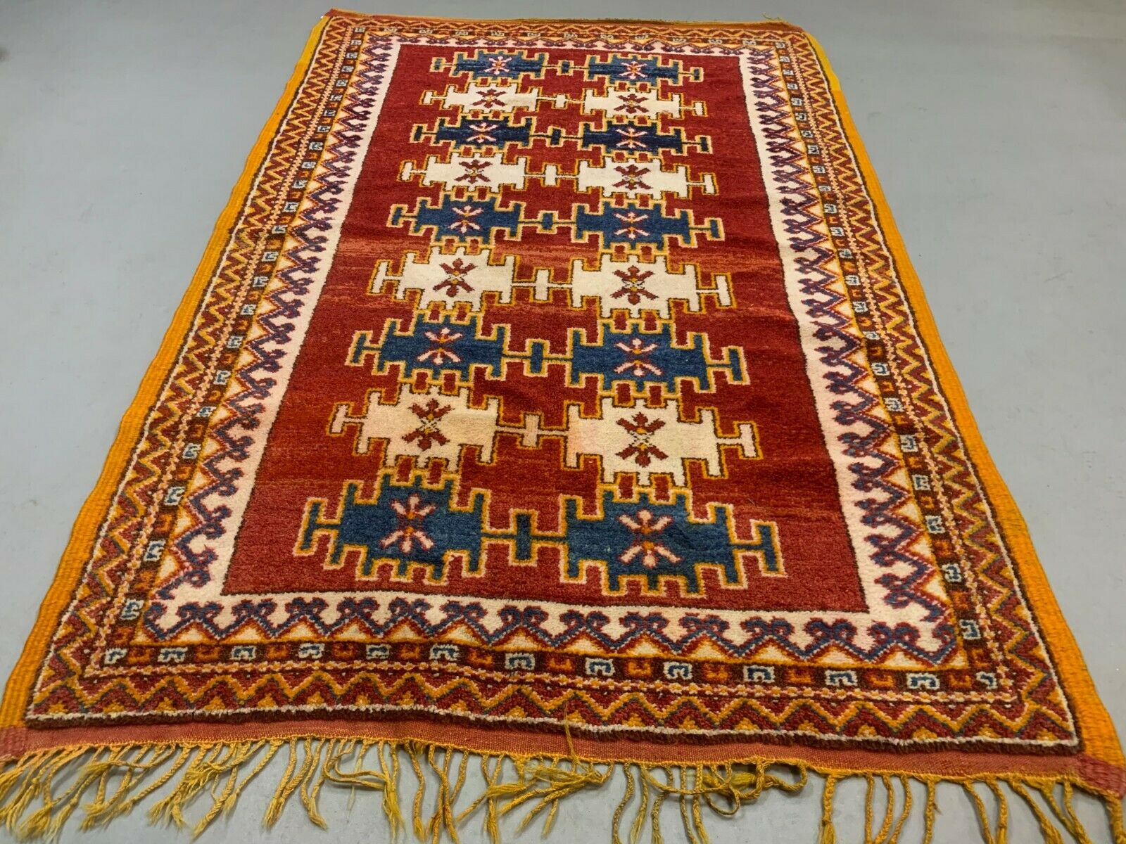 Vintage Moroccan Rug 200x133 cm Tazenacht Berber Atlas, Tribal kilimshop.myshopify.com