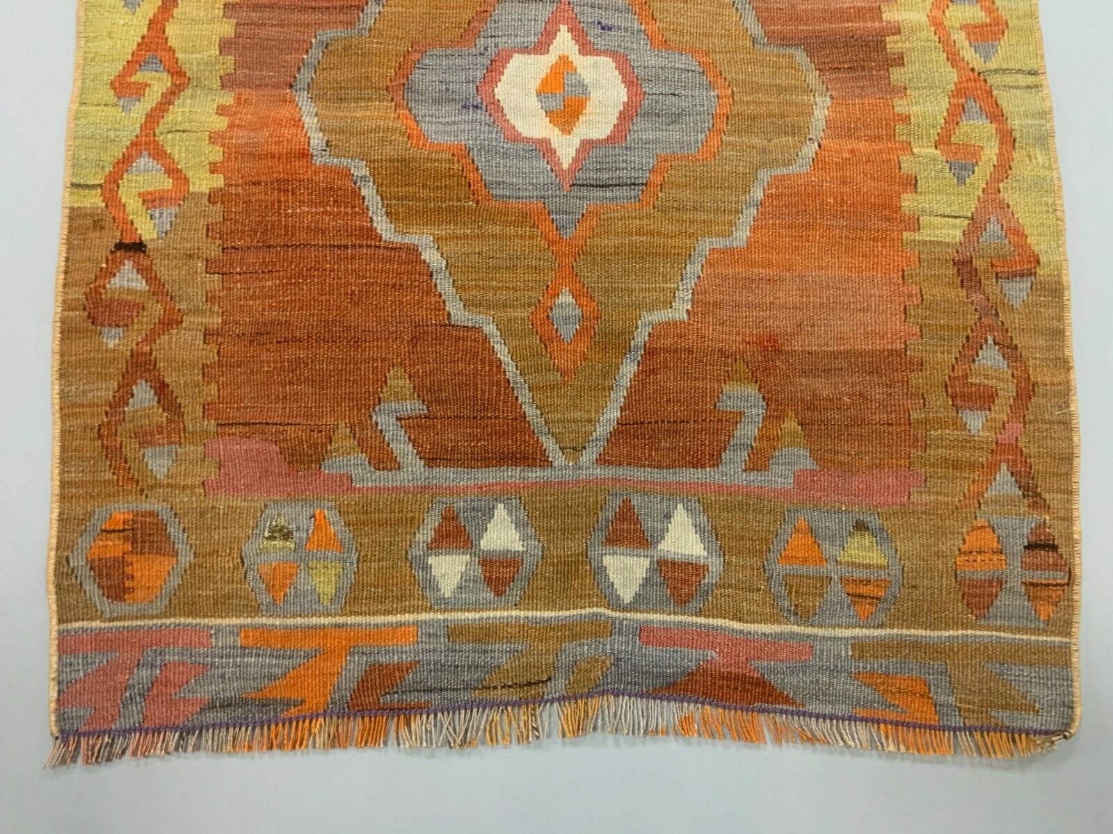 Old Turkish narrow Kilim Runner 307x75 cm, shabby chic, vintage decor kelim rug Antiques:Carpets & Rugs kilimshop.myshopify.com