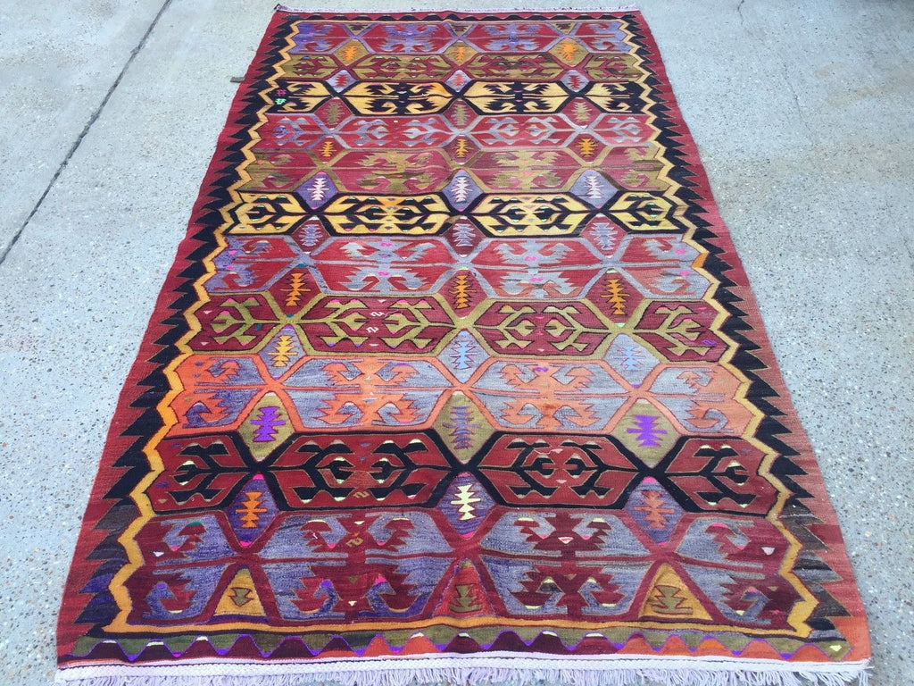 Vintage Turkish Kilim Kelim Rug 300x173cm shabby chic wool, country home, boho Antiques:Carpets & Rugs kilimshop.myshopify.com